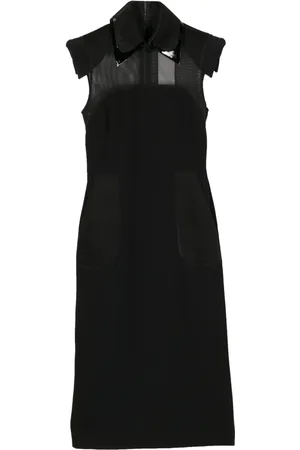 Fendi Mesh-panel midi dress