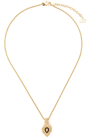 Dior 1980s statement-pendant polished necklace