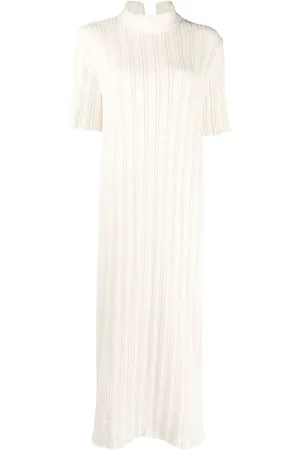 Jil Sander Short-sleeve ribbed-knit dress
