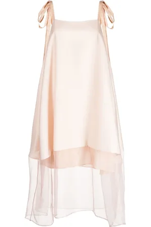 Shanshan Ruan Layered-effect sleeveless dress