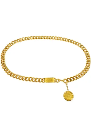 CHANEL 1990-2000s Medallion chain belt