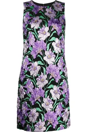 Carolina Herrera Floral-jacquard A-line mini dress