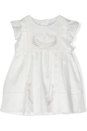PATACHOU Floral-embroidered sleeveless dress
