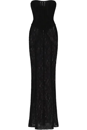 Dolce & Gabbana X Kim semi-sheer corset gown