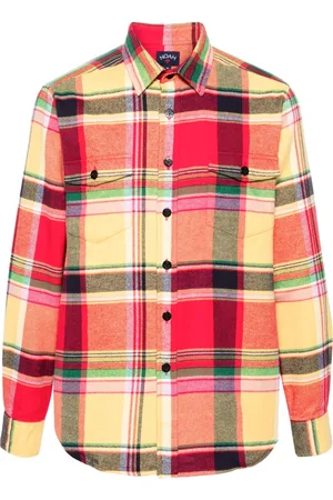 Noah NYC Heavyweight plaid-check flannel shirt