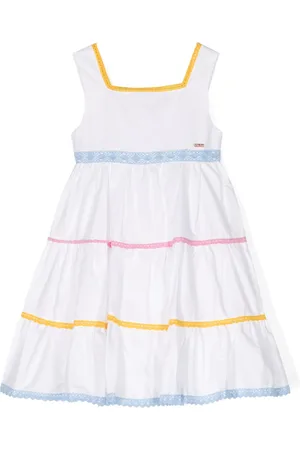 PATACHOU Knitted-stripes poplin dress