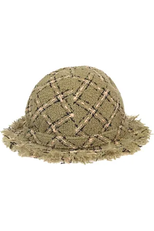 CHANEL 1990-2000s tweed hat