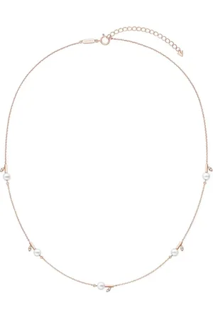 Tasaki 18kt rose gold Kugel pearl and diamond necklace