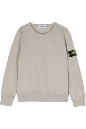 Stone Island Compass-patch cotton sweatshirt