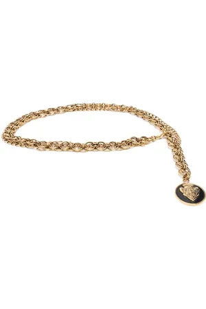 Gucci 1990s logo charm chain belt