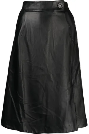 SHIATZY CHEN Leather midi skirt