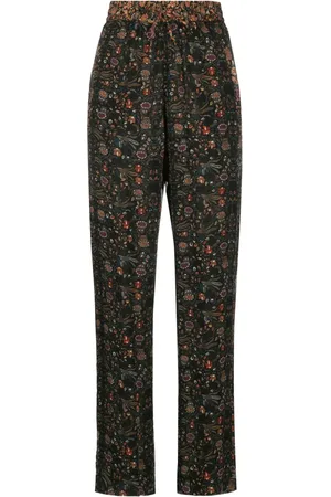 Isabel Marant Ozio floral-print silk trousers