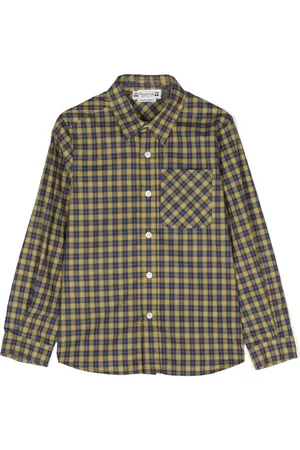 BONPOINT Check long-sleeved shirt