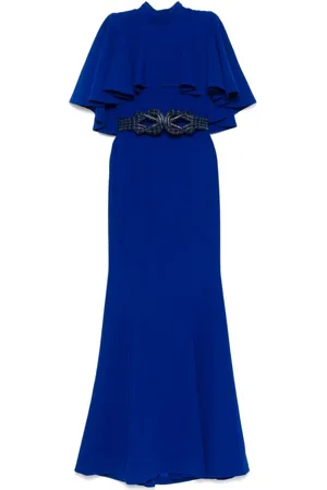 Saiid Kobeisy Fitted crepe long dress