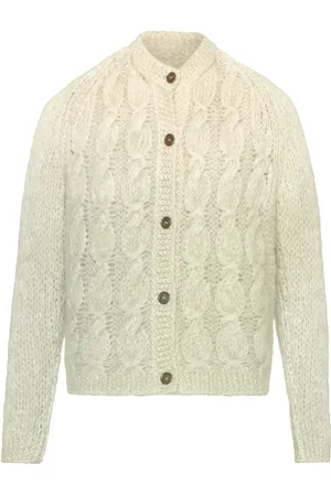 Maison Margiela Faded cable-knit cardigan