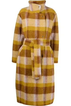 HENRIK VIBSKOV Check-print oversized coat