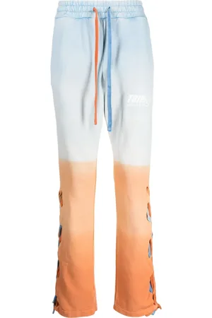 MAUNA KEA Lace-up detail cotton track pants