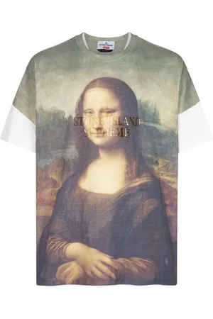 Supreme X Stone Island graphic-print T-shirt