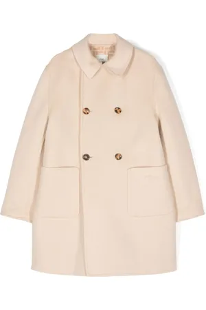 Fendi Logo-embroidered peacoat
