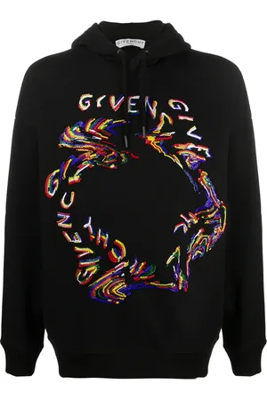 Givenchy Beaded-logo cotton hoodie