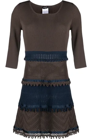 CHANEL 2006 crochet knitted dress