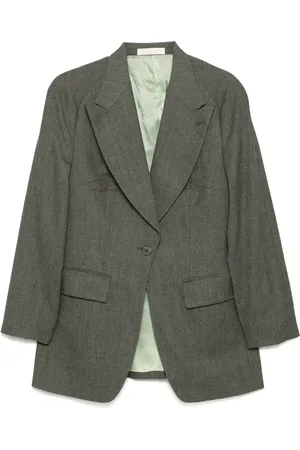 Chloé Long-raglan-sleeves single-breasted jacket