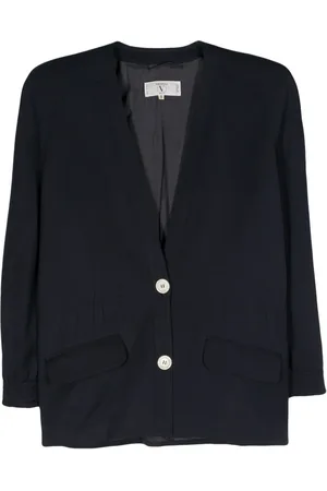 VALENTINO GARAVANI 1980s single-breasted wool jacket