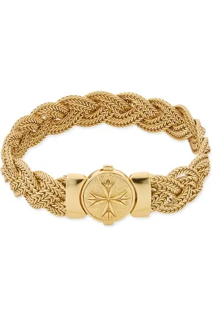 EMANUELE BICOCCHI Large diamond-cut flat braided bracelet