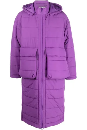 HENRIK VIBSKOV Hooded single-breasted padded coat