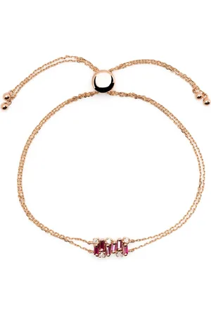Suzanne Kalan 18kt yellow Shimmer mini ruby bracelet