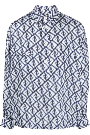Fendi Logo-print linen shirt