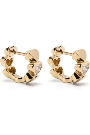 Sydney Evan 14kt yellow diamond huggie earrings