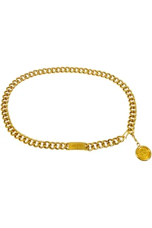 CHANEL 1990-2000s Medallion chain belt