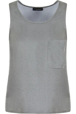 Emporio Armani Geometric-motif tank top