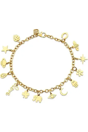 Sydney Evan 14kt yellow multi-charm bracelet