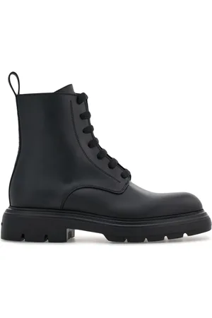 Salvatore Ferragamo Combat leather boots