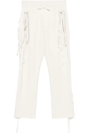 midorikawa Raw-edge trousers