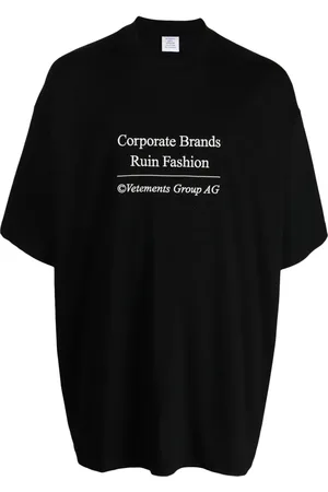 Vetements Logo-print cotton T-shirt