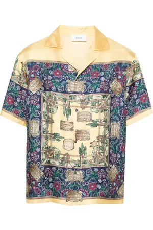 Bally Graphic-print silk shirt