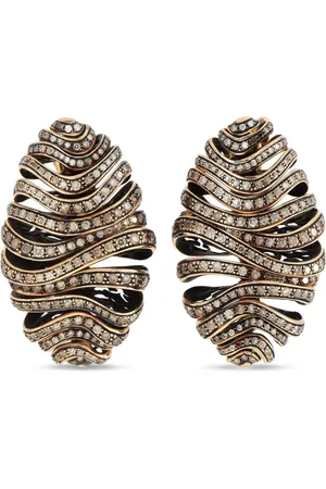 De Grisogono 18K rose gold diamond earrings