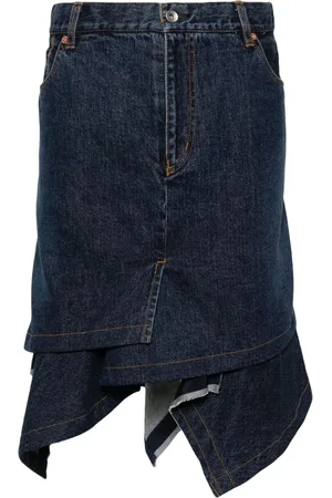 SACAI Asymmetric denim skirt