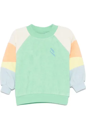Bobo Choses Colour-block terry-cloth sweatshirt