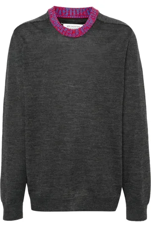Maison Margiela Contrasting-collar wool jumper