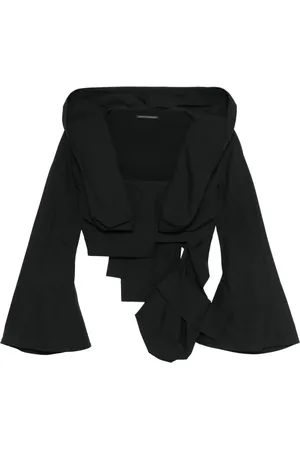 YOHJI YAMAMOTO Hooded cropped jacket