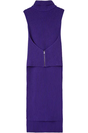 Jil Sander Detachable-collar knitted dress