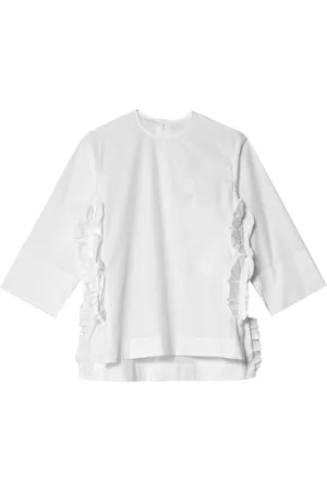 Comme des Garçons Ruffle-embellished cotton blouse