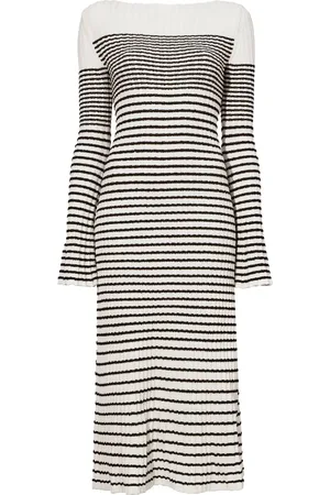 Proenza Schouler Striped bouclé knit dress