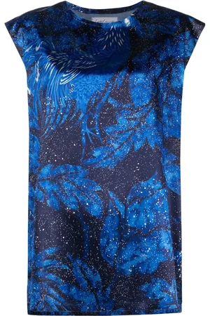 YOHJI YAMAMOTO 2000s leaf-print blouse