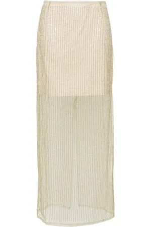 REMAIN Sequin-embellished maxi skirt