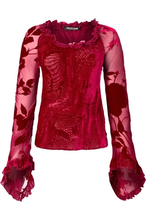 Roberto Cavalli Patterned-jacquard blouse